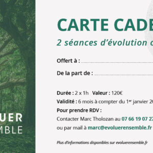 Carte cadeau 2 séances